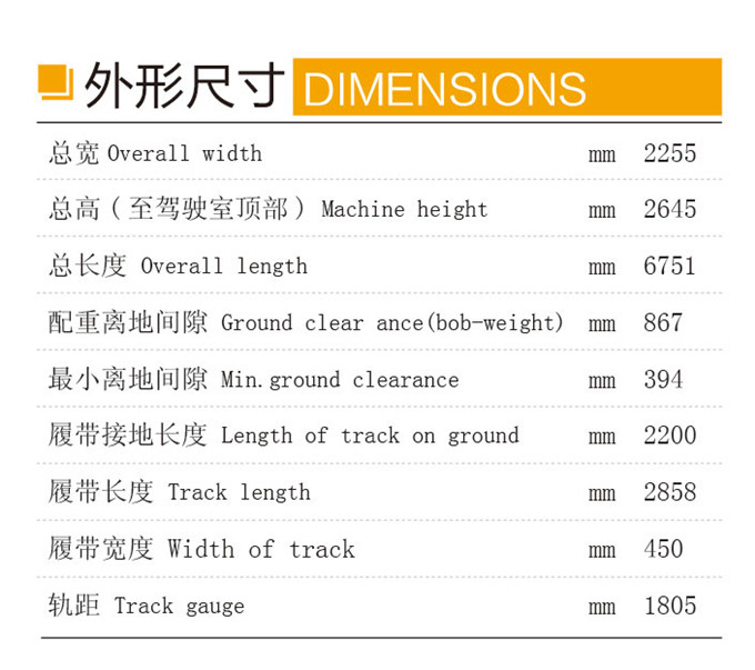 k8凯发国际DLS100-9B 9吨履带式液压挖掘机外形尺寸